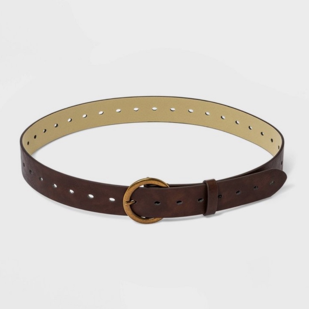 Women's Plus Size Center Bar Belt - Ava &
Viv™m Brown